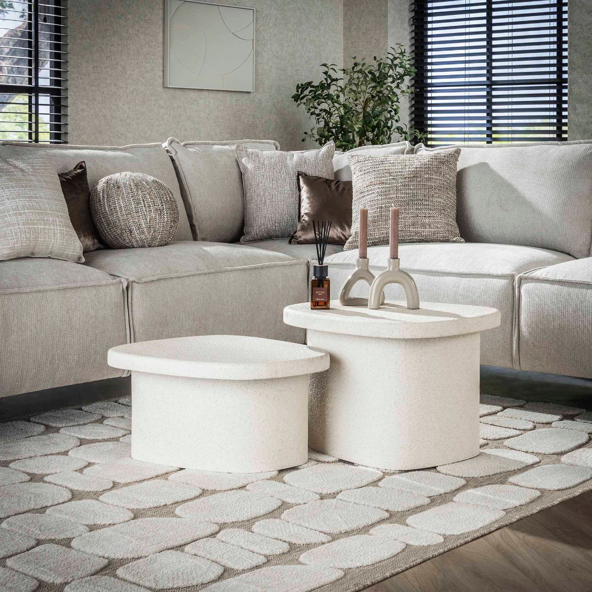 Fraaai - Sachiko organische salontafels - set van 2 - L