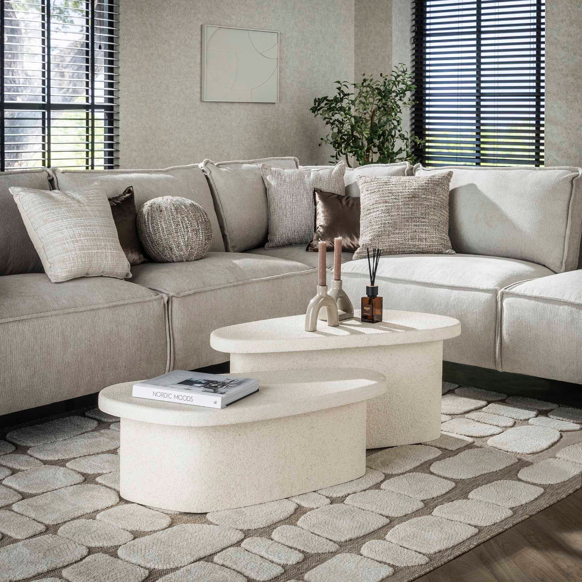 Fraaai - Sachiko organische salontafels - set van 2 - XL