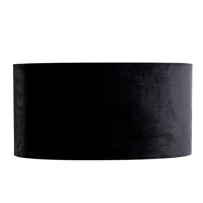 QAZQA Velours lampenkamp zwart ovaal 50|33|25