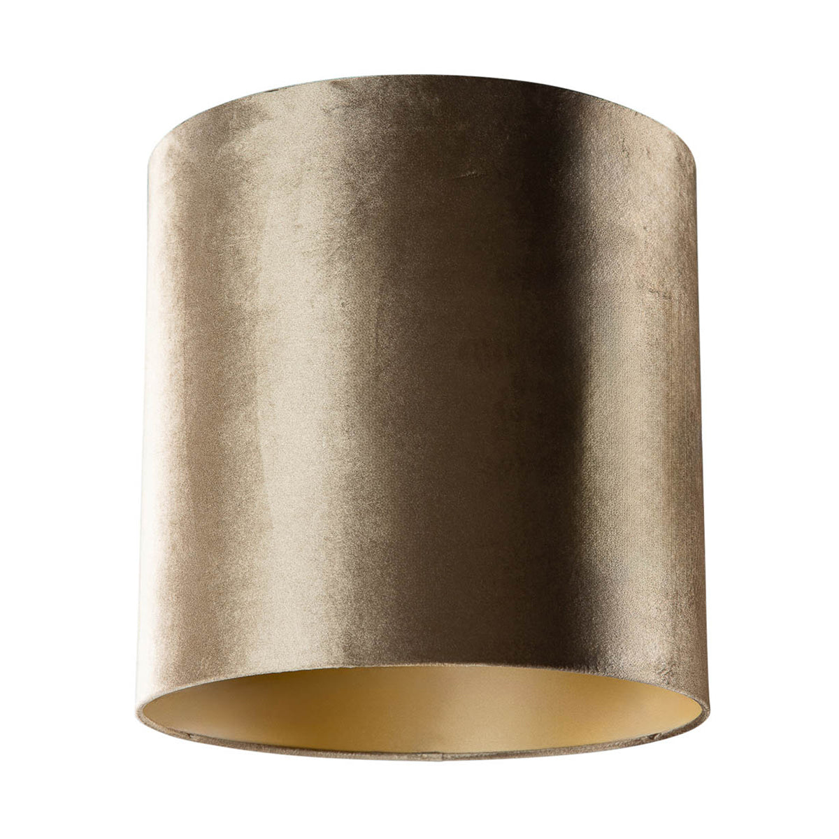 QAZQA Velours lampenkap brons met gouden binnenkant 40|40|40