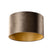 QAZQA Velours lampenkap bruin met gouden binnenkant 35|35|20