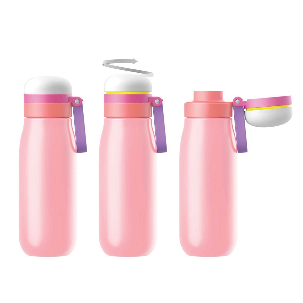 Drinkbeker, 0.5 L, RVS, BPA vrij, Roze - Zoku | Kids