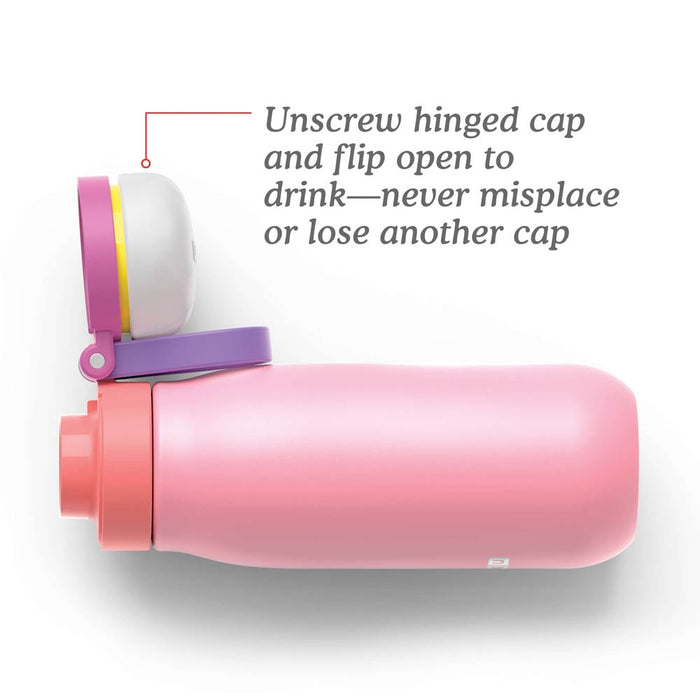 Drinkbeker, 0.5 L, RVS, BPA vrij, Roze - Zoku | Kids