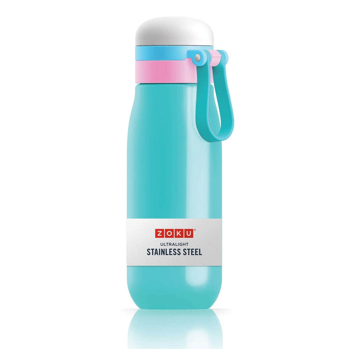 Drinkbeker, 0.5 L, RVS, BPA vrij, Turquoise - Zoku | Kids