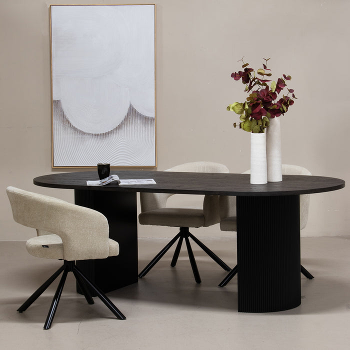 House Nordic Boavista Donkerbruin Eettafel 210 cm