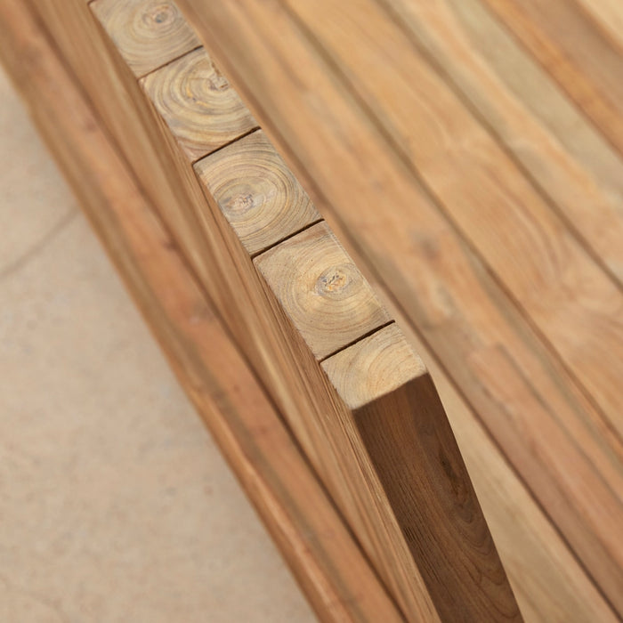 Tikamoon - Joaquin - Gerecyclede massief teakhouten tuinbank