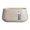 Elho Pure Cone Long Wheels 75 - Beige - L 74 x B  x H 36 cm - Binnen en Buiten - 100% gerecycled