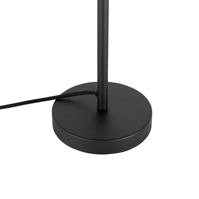 QAZQA Art deco tafellamp zwart met smoke glas - Bizle