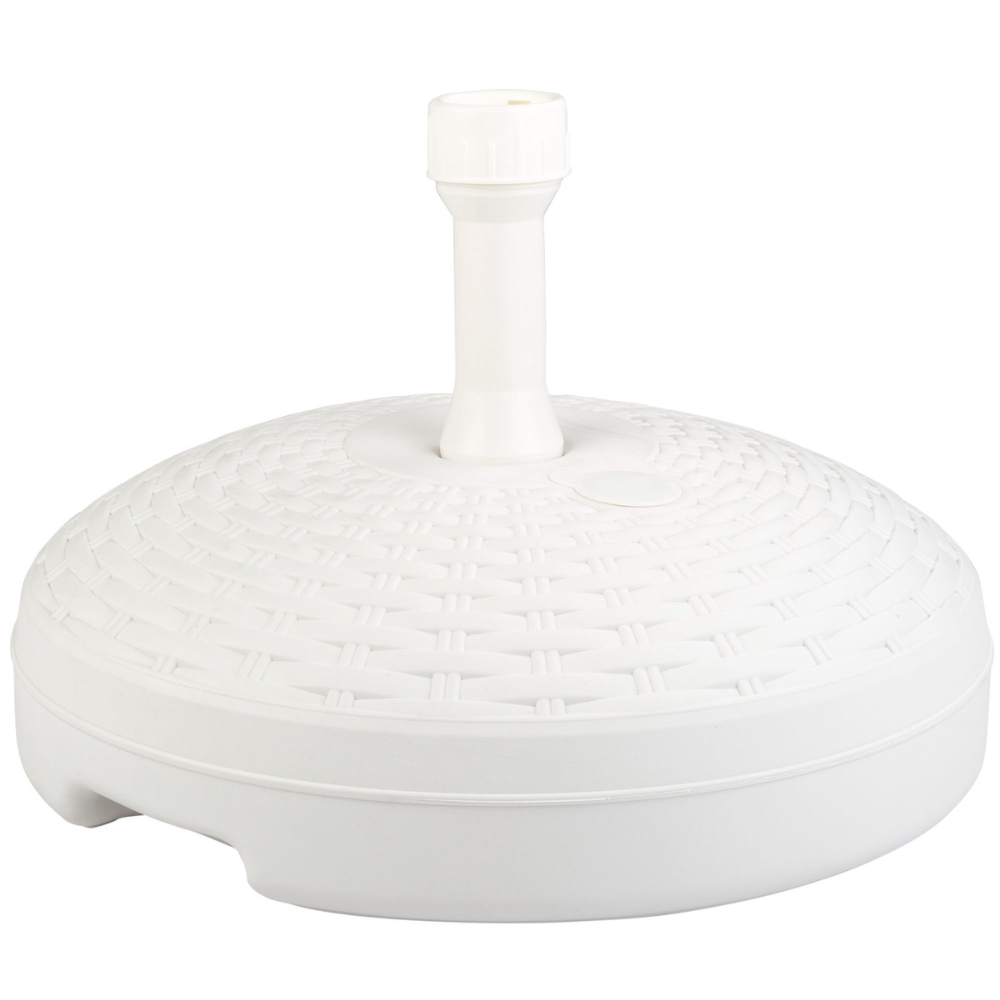 HIXA Aktive Parasolvoet Vulbaar Rotan Wit 20 KG 45x30cm