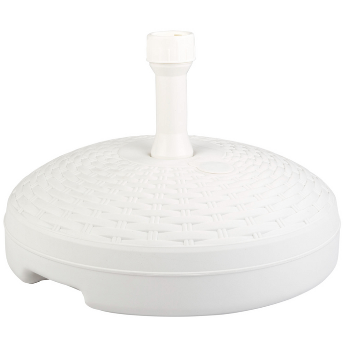 HIXA Aktive Parasolvoet Vulbaar Rotan Wit 20 KG 45x30cm