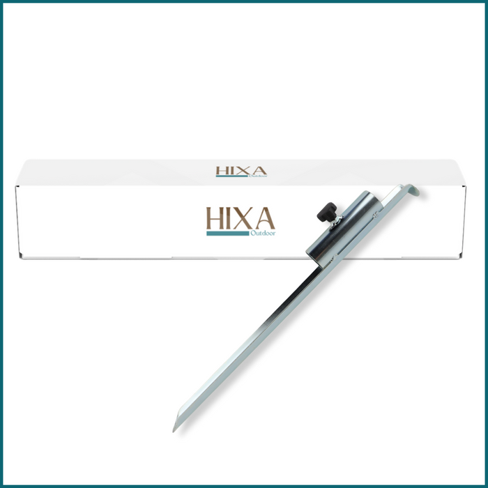 HIXA Parasolhouder Grondboor Zilver Universeel Grondanker Grondpen