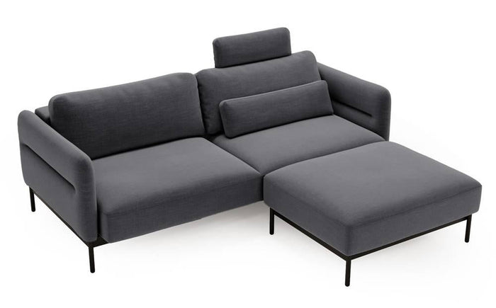 NADUVI Collection 3-zitsbank Selene met poef