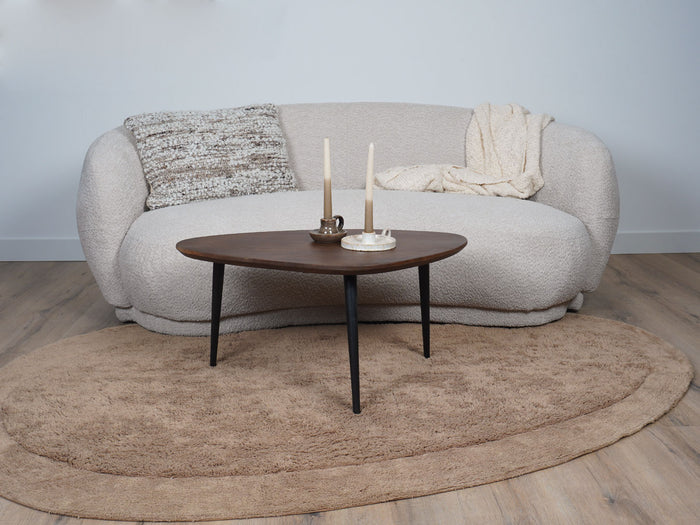 Veer Carpets - Wasbaar Vloerkleed Bodi - Taupe 160 x 230 cm