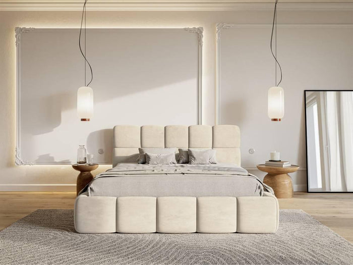 NADUVI Collection Bedframe Chloe velvet 160 x 200