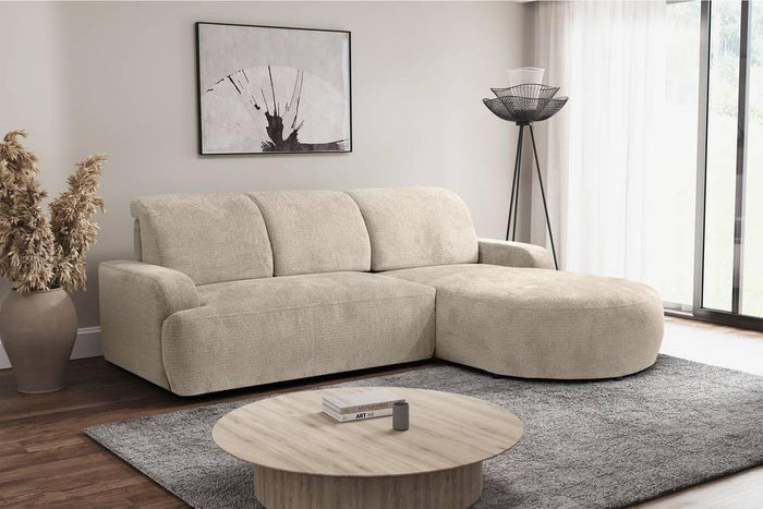 NADUVI Collection Hoekbank Alma rechts met slaapfunctie