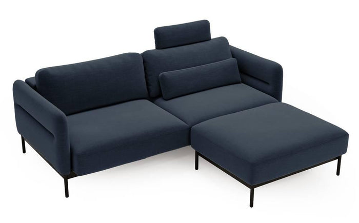 NADUVI Collection 3-zitsbank Selene met poef