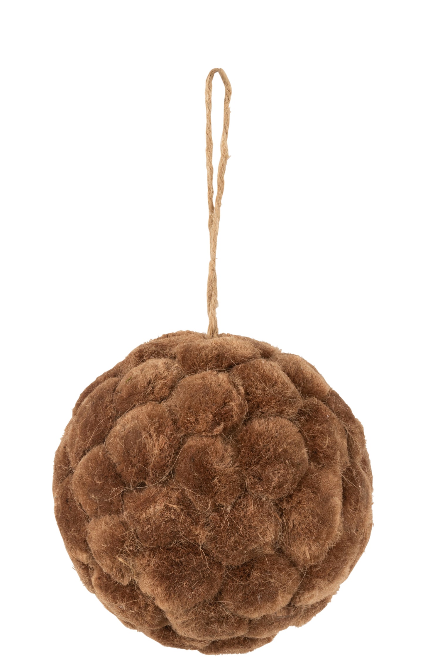 J-Line hanger Bal - polyresin - bruin - medium - 2 stuks