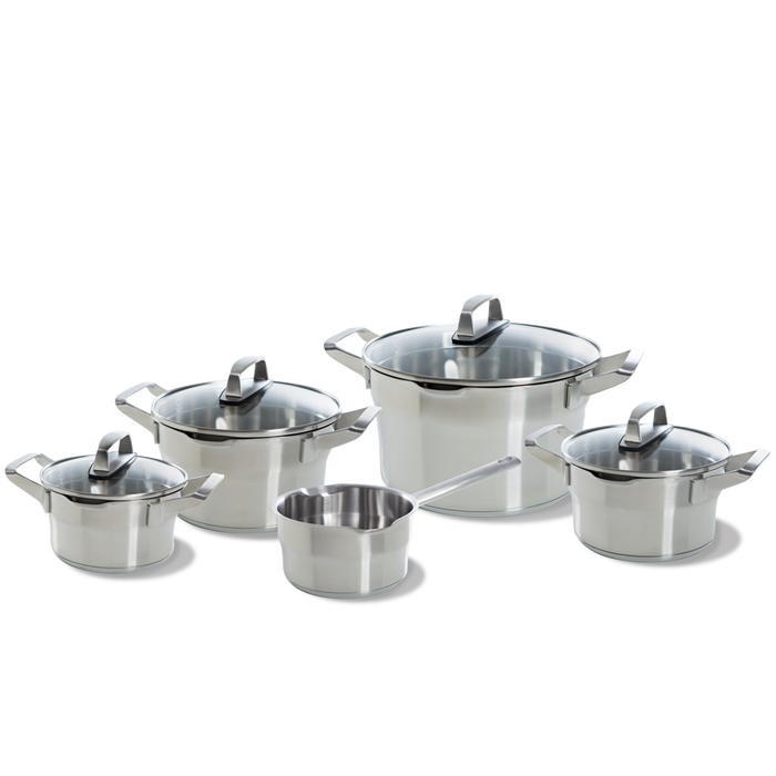 BK Premium+ Pannenset - 5 delig - Veilig afgietsysteem