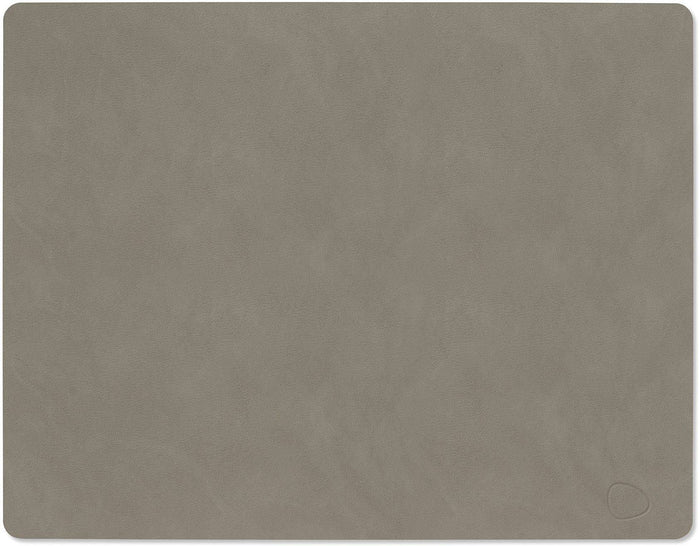 LIND DNA Placemat Nupo - Leer - Flint Grey - 45 x 35 cm