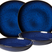 Villeroy & Boch Serviesset Lave - Blauw - 4-delig | 2 personen - 2 dinerborden en 2 diepe borden