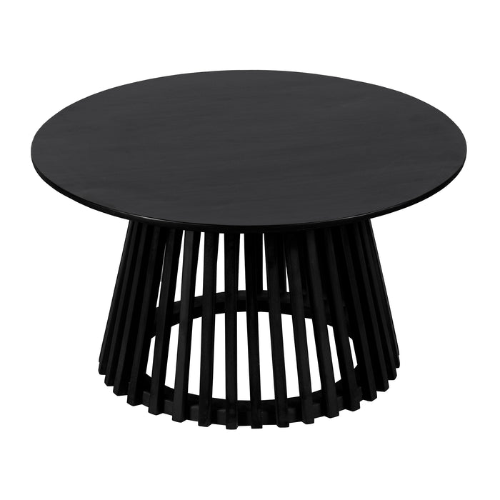 Lewis & Loft Salontafel Levi - FSC® mangohout - Rond ⌀70 - Zwart