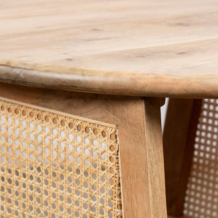 Lewis & Loft Salontafel Lene – Rotan – FSC® mangohout – Naturel