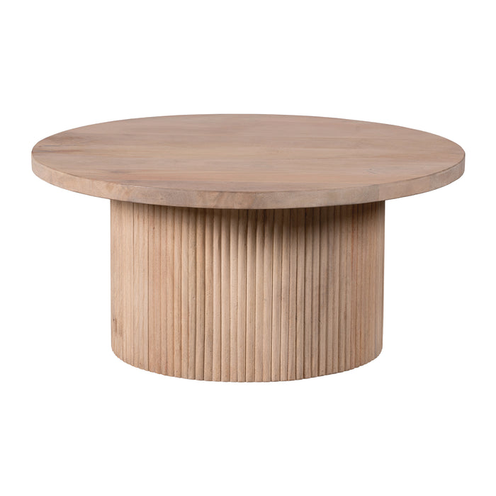 Lewis & Loft Salontafel Laila - FSC® Mangohout - Rond ⌀70 cm - Naturel