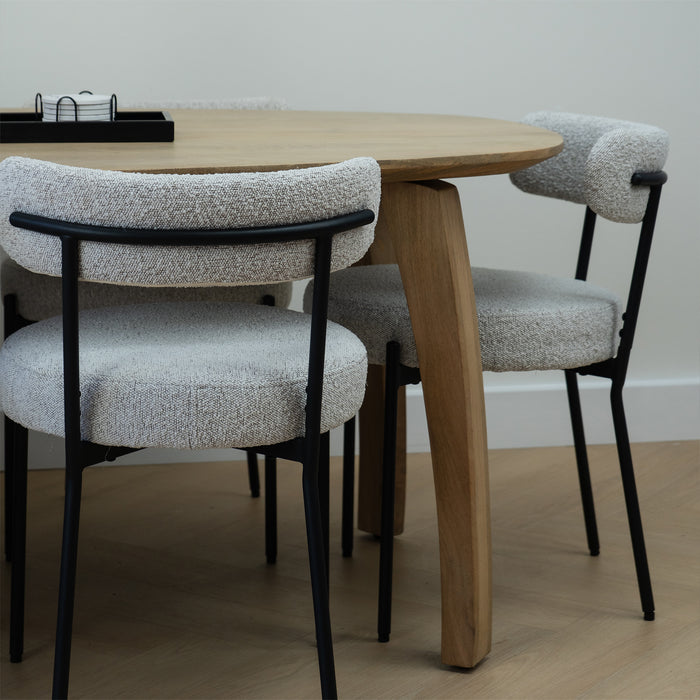 Lewis & Loft Eettafel Luna – Deens ovaal – 220 x 110 cm – Naturel