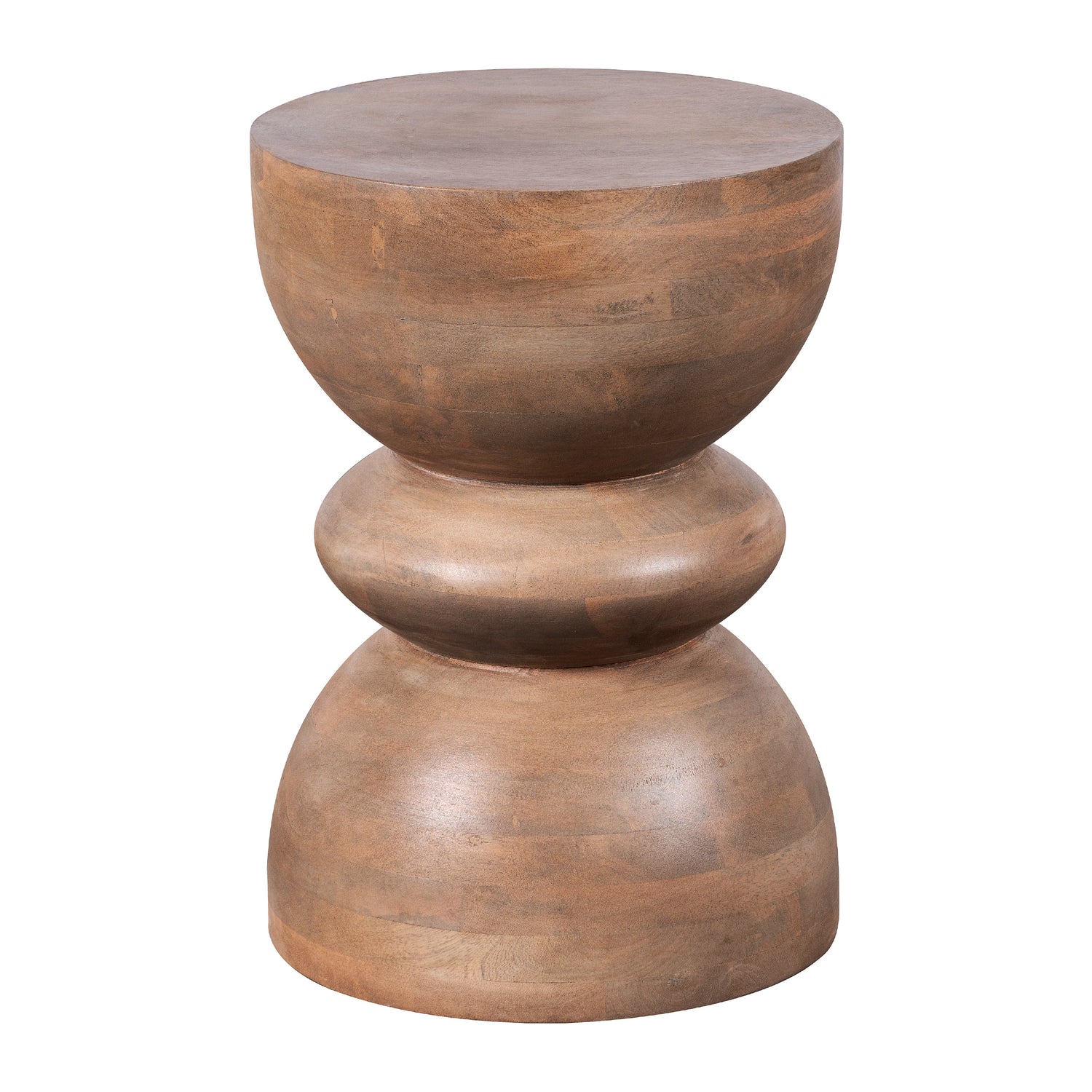 Lewis & Loft Bijzettafel Luis - FSC® mangohout - Rond ⌀35 - Bruin