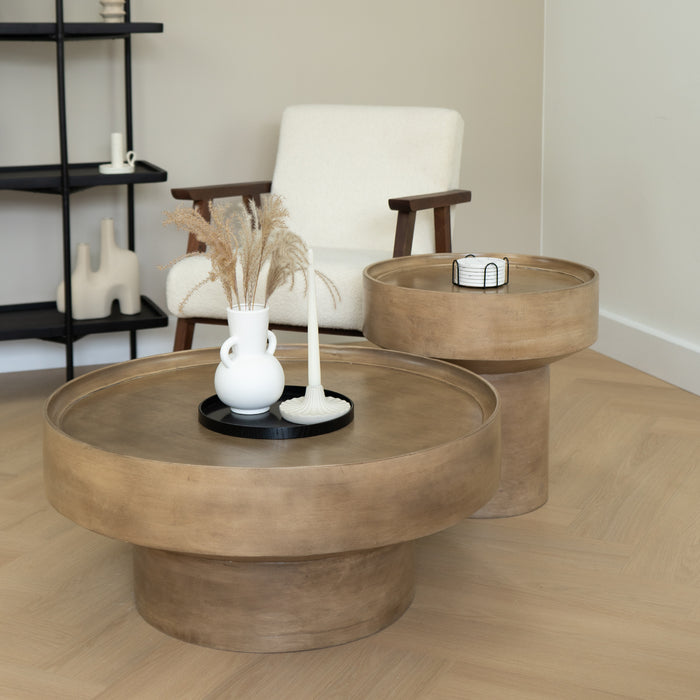 Lewis & Loft Bijzettafel Luus - Rond - FSC® mangohout - ⌀50 - Bruin