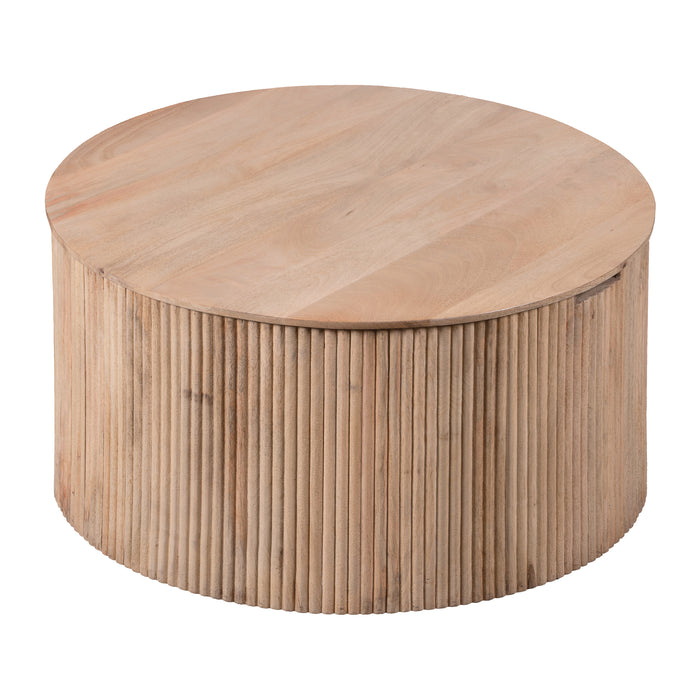 Lewis & Loft Salontafel Lonne - FSC® mangohout -Rond ⌀70cm - Naturel