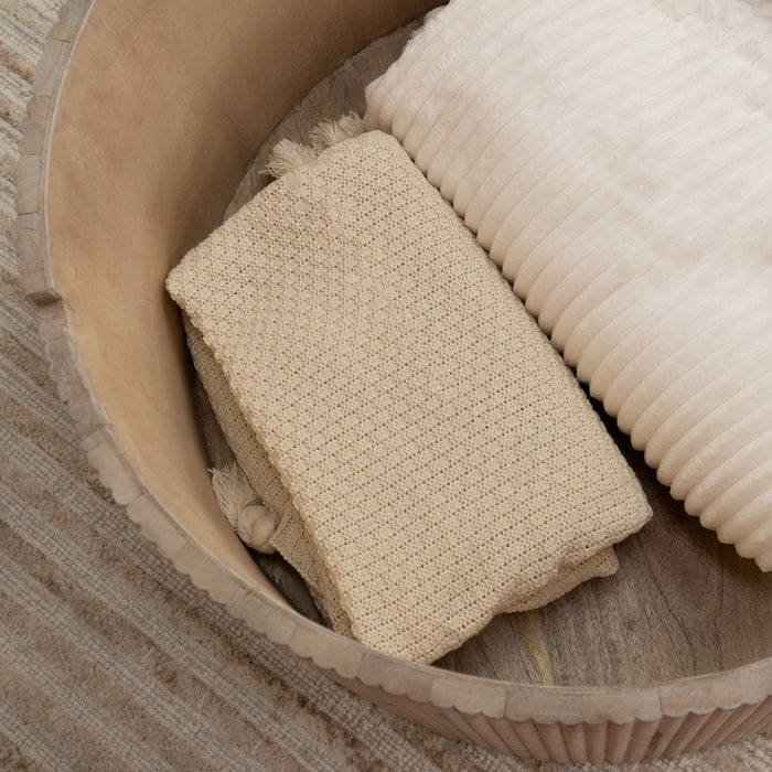 Lewis & Loft Salontafel Lonne - FSC® mangohout -Rond ⌀70cm - Naturel