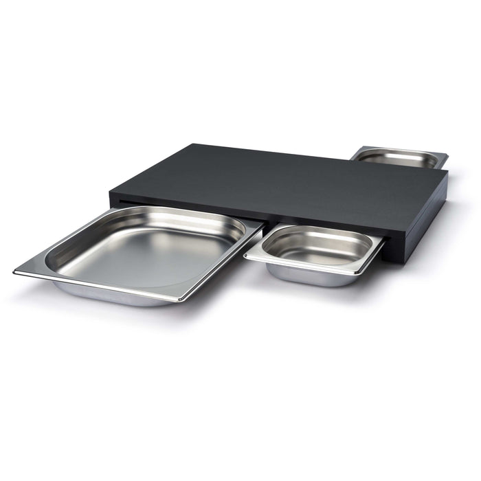 Continenta Snijplank met 3 RVS Laden - Duracore - 50 cm x 33 cm