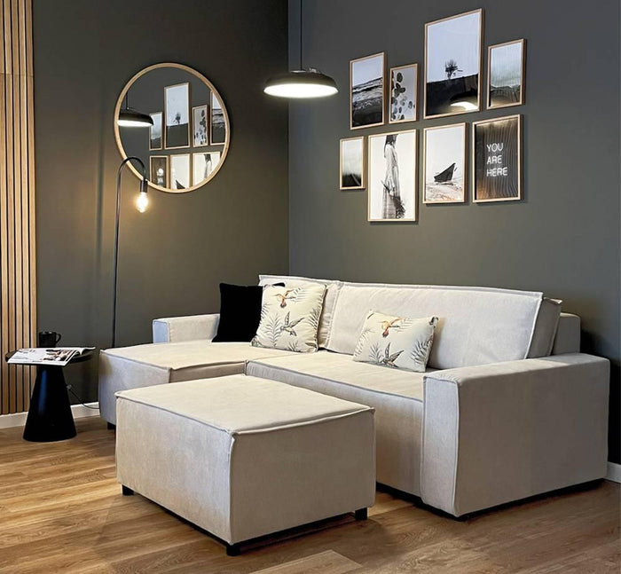 NADUVI Collection Hoekbank met slaapfunctie Crusado links|rechts