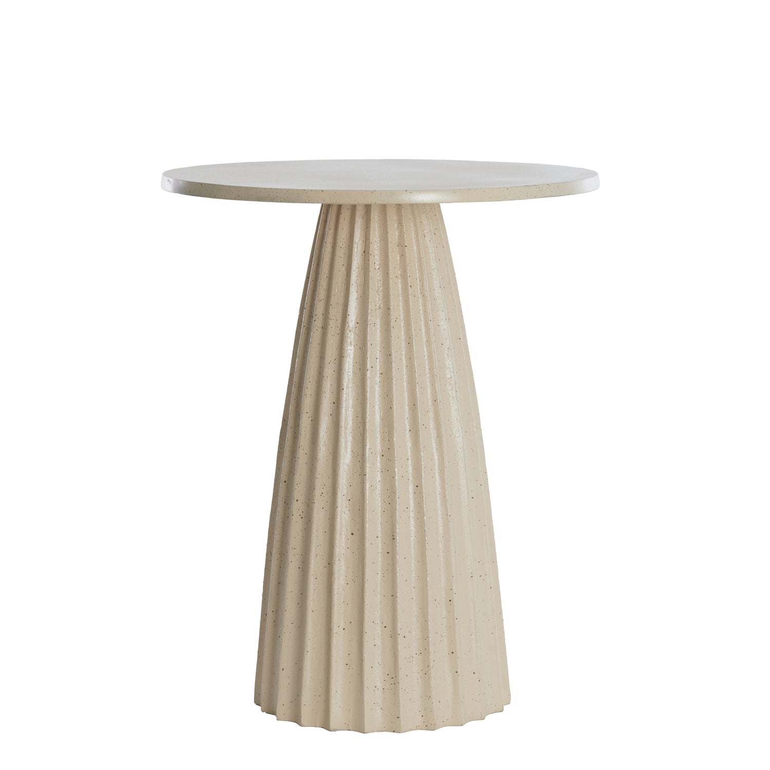 Light&living Bijzettafel Ø45x56 cm VEGLIA mat zand+licht bruin gesp...