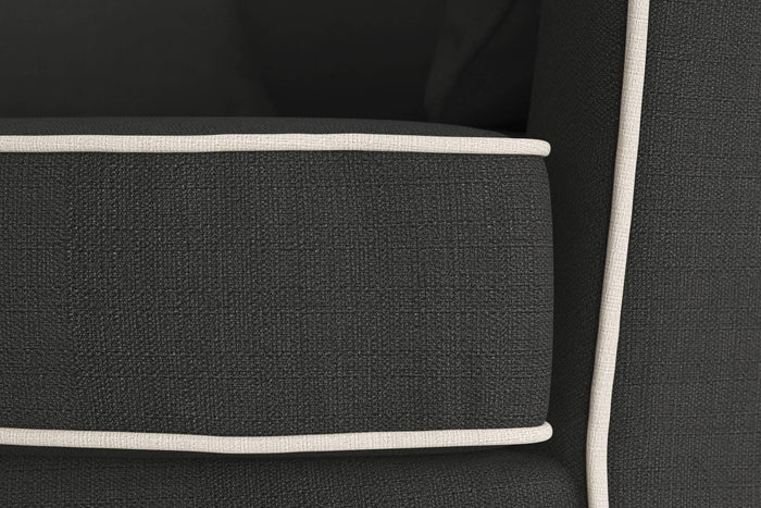 NADUVI Collection Fauteuil Vendôme linnen draaibaar met contrast