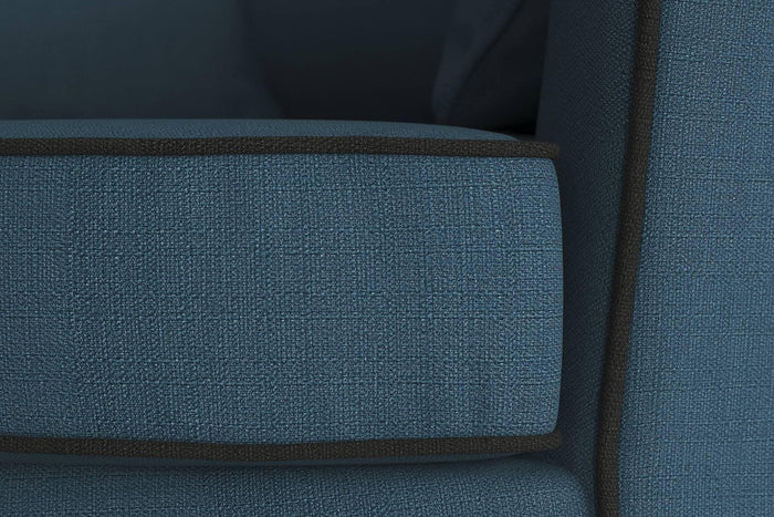 NADUVI Collection Fauteuil Vendôme linnen draaibaar met contrast