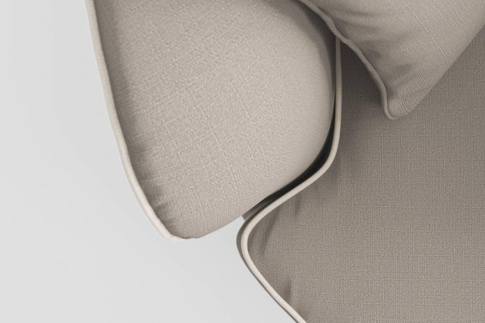 NADUVI Collection Fauteuil Vendôme linnen draaibaar met contrast