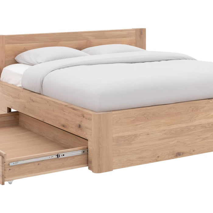 Goossens Bedframe Bibi - 140 x 210 - Eiken wit geolied - Hout