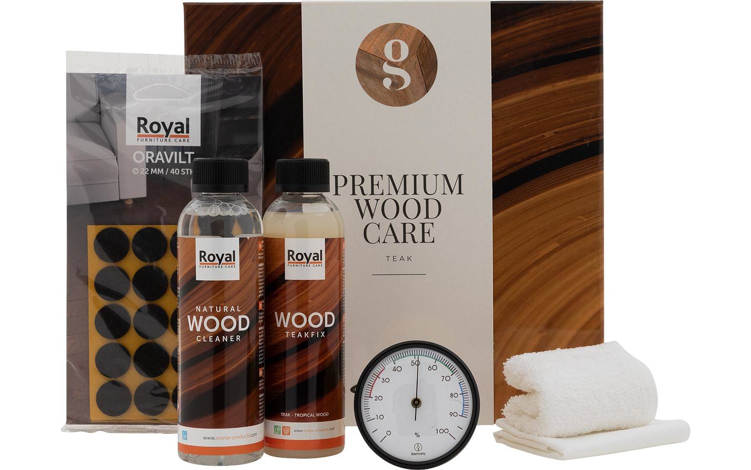 Goossens Houtzeep Premium Wood Care Kit, Tbv onbewerkt teak