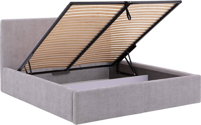 Goossens Bedframe Mysen Storage - 160 x 200 - Stof fijn geweven