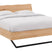 Goossens Bedframe Slade, Bedframe 160 x 220 cm hoofdbord organisch