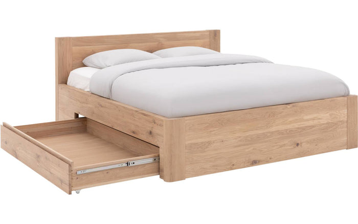 Goossens Bedframe Bibi - 140 x 200 - Eiken naturel - Hout