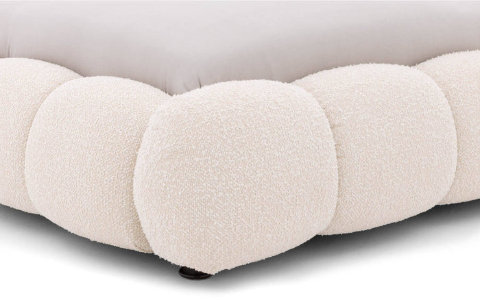 Goossens Gestoffeerd Bedframe Cloud - 180 x 200 - Ahenk 9851 beige -