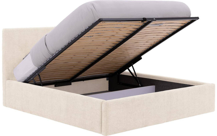 Goossens Bedframe Mysen Storage - 160 x 200 - Stof fijn geweven
