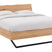 Goossens Bedframe Slade, Bedframe 140 x 210 cm hoofdbord organisch