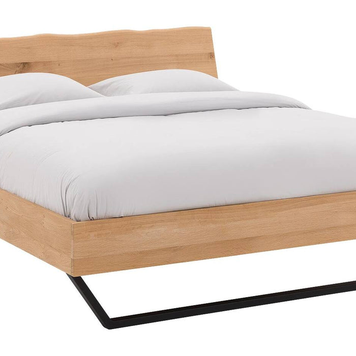 Goossens Bedframe Slade, Bedframe 140 x 210 cm hoofdbord organisch