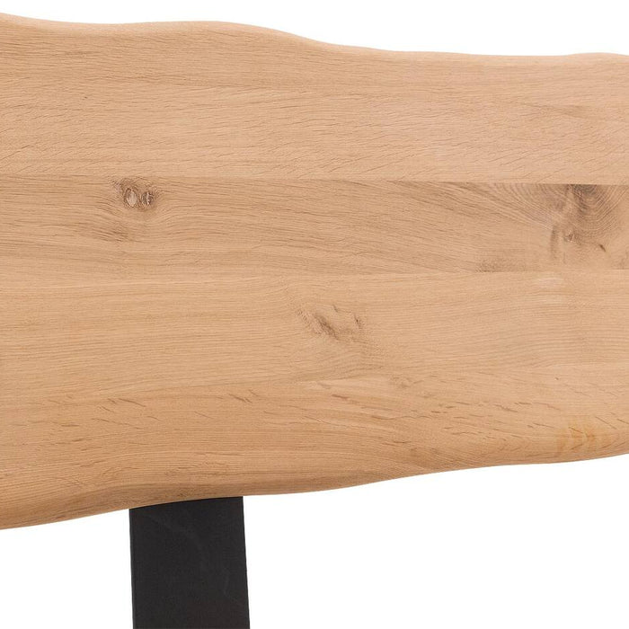 Goossens Bedframe Slade, Bedframe 140 x 210 cm hoofdbord organisch