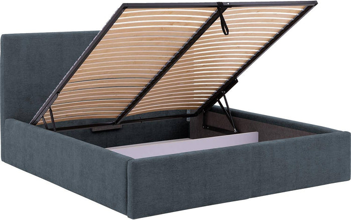 Goossens Bedframe Mysen Storage - 160 x 200 - Stof fijn geweven