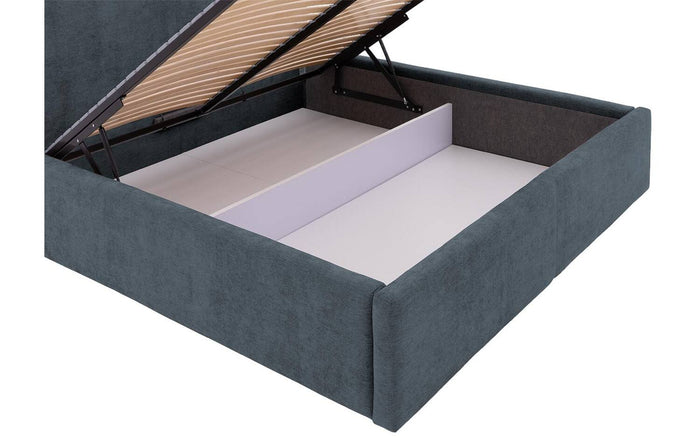 Goossens Bedframe Mysen Storage - 160 x 200 - Stof fijn geweven